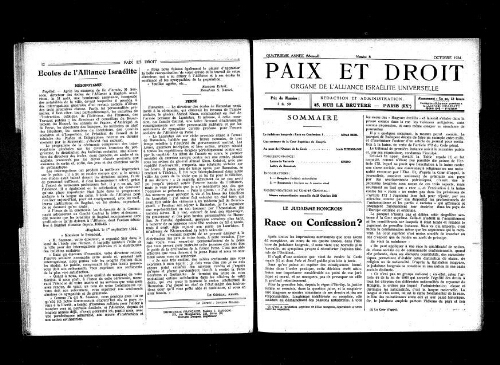 Paix et Droit.  (01/10/1924)